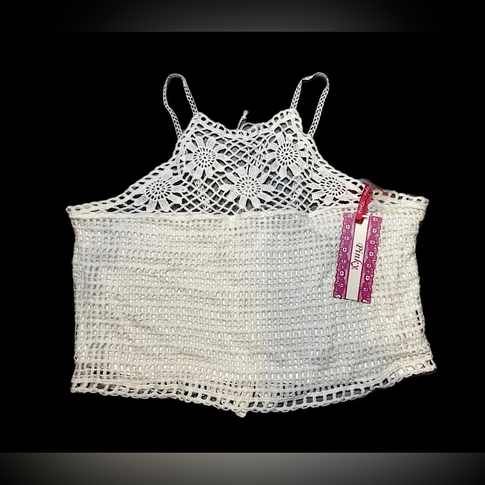 Pinky Crochet crop top